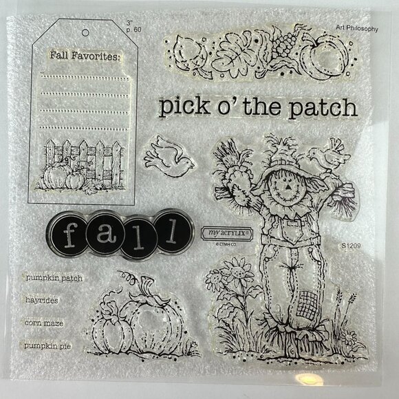 My Acrylix Fall Favorites Stamp Of The Month Set s1209 - Picture 1 of 2